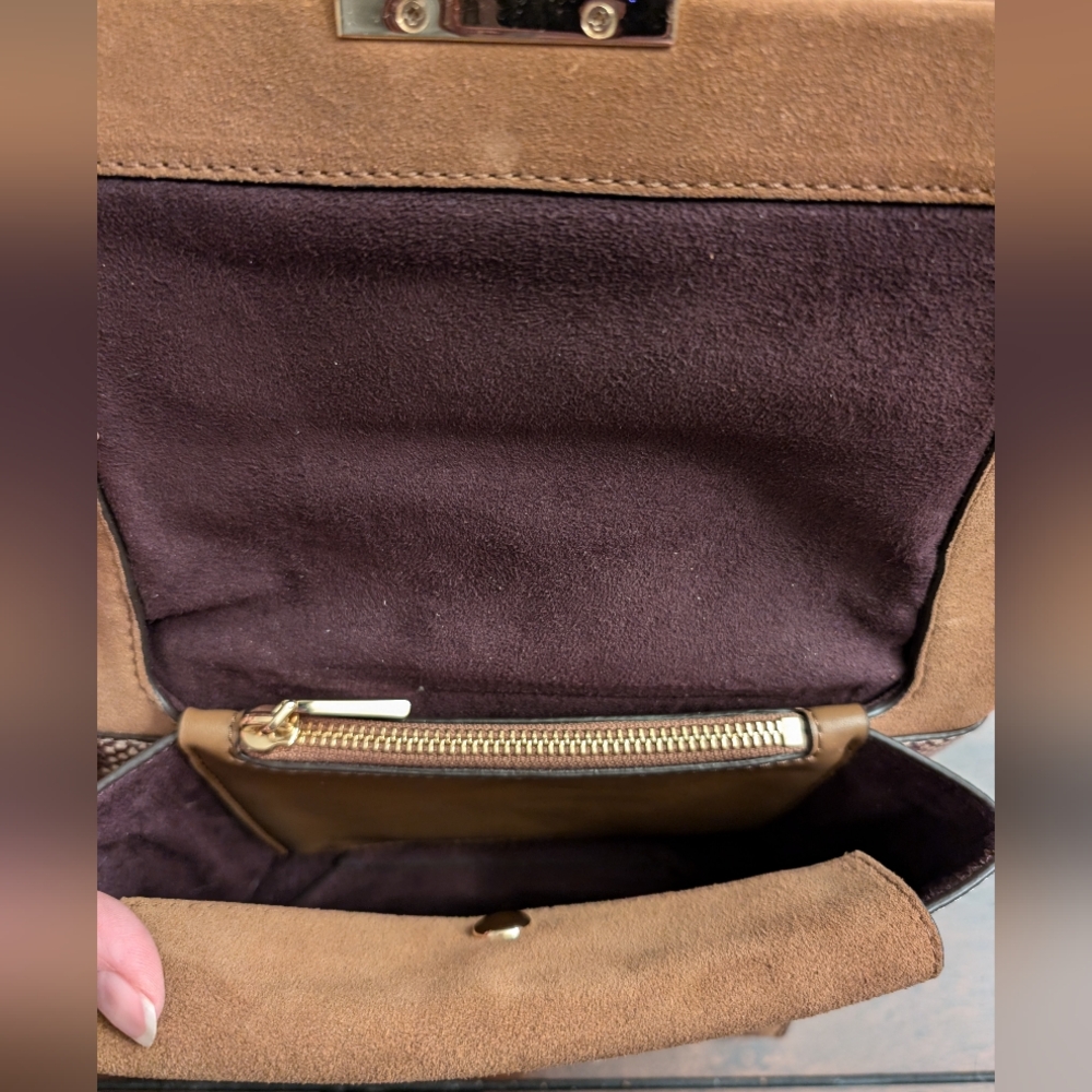 Michael Kors Cece Snakeskin Print Medium Shoulder Bag - Picture 4 of 13